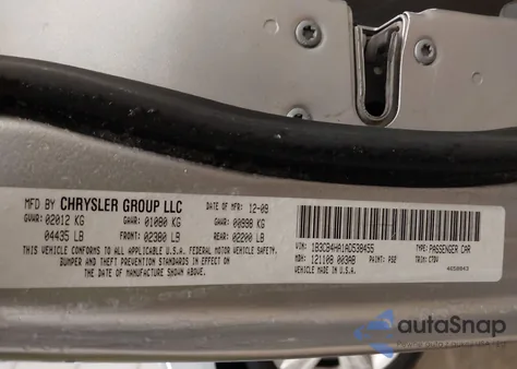 2010 Dodge Caliber Sxt из США, поврежденный, VIN 1B3CB4HA1AD538455